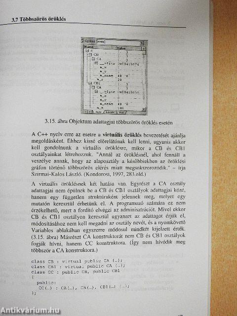 Objektumorientált programozás a C++ nyelv lehetőségeivel