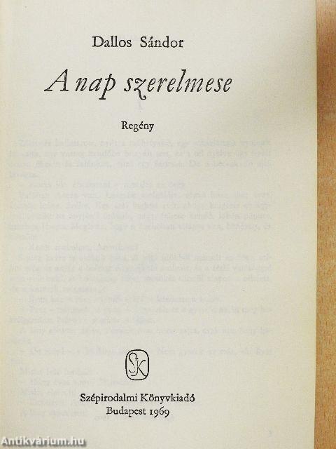 A nap szerelmese/Aranyecset