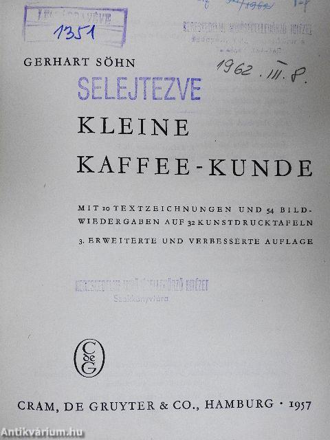 Kleine Kaffee-Kunde