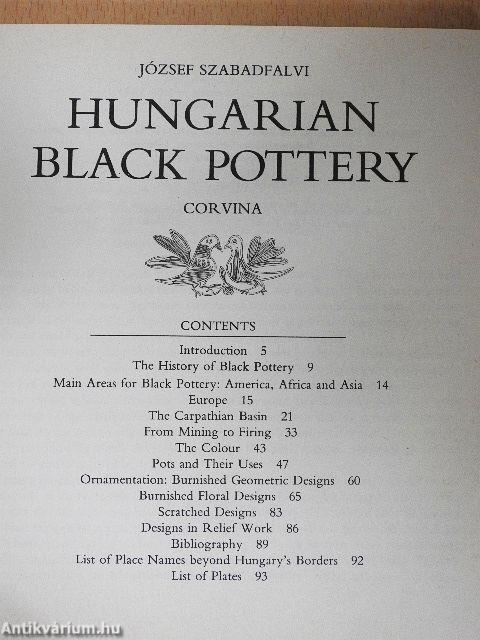 Hungarian Black Pottery