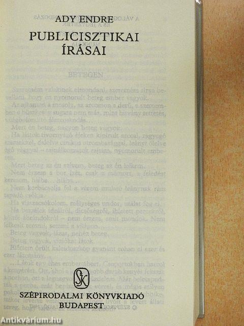 Ady Endre publicisztikai írásai