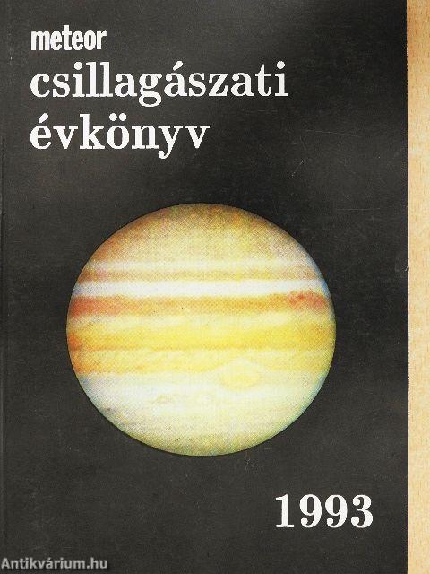 Meteor csillagászati évkönyv 1993