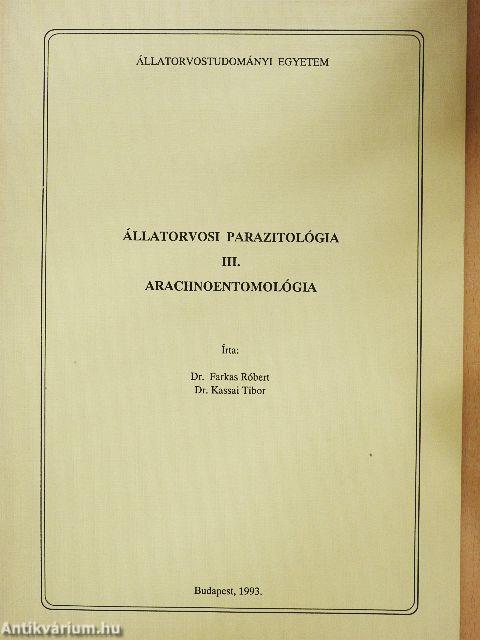 Állatorvosi parazitológia III.