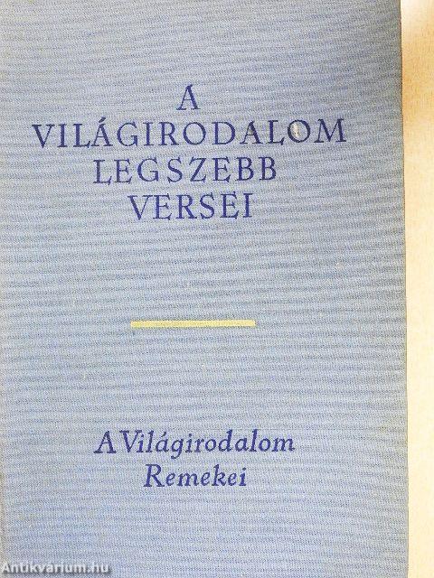 A világirodalom legszebb versei