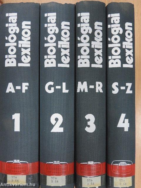 Biológiai lexikon 1-4.