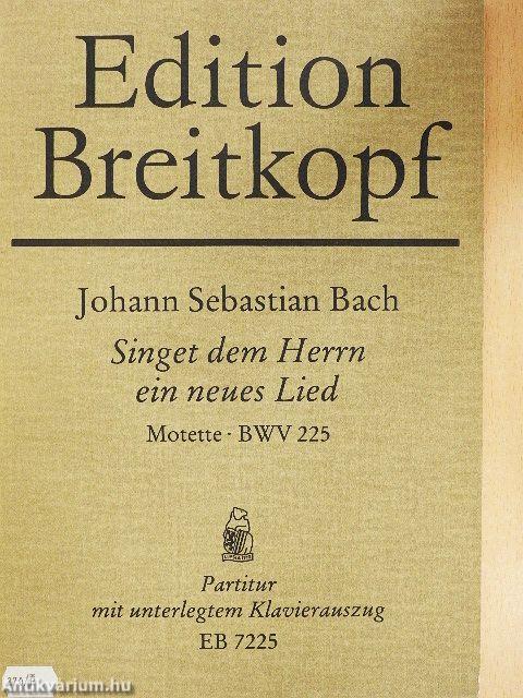 Singet dem Herrn ein neues Lied