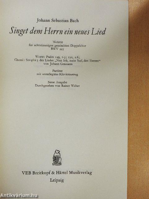 Singet dem Herrn ein neues Lied