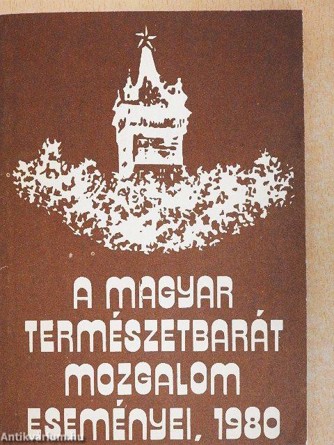 A Magyar Természetbarát Mozgalom eseményei 1980
