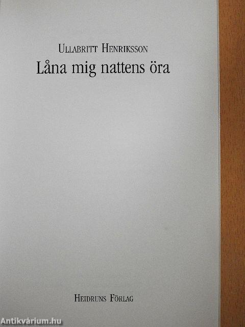 Lana mig nattens öra