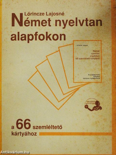 Német nyelvtan alapfokon a 66 szemléltető kártyához