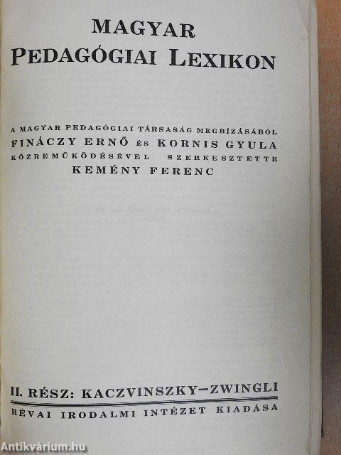 Magyar Pedagógiai Lexikon I-II.