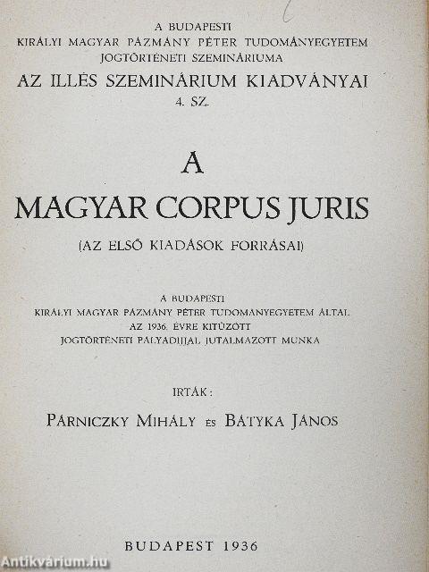 A magyar Corpus Juris
