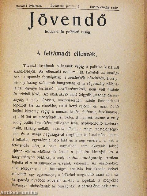Jövendő 1904. június 5-június 26.