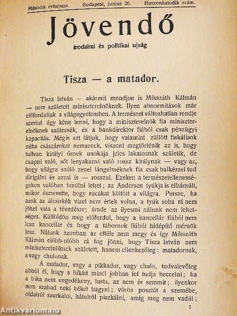 Jövendő 1904. június 5-június 26.