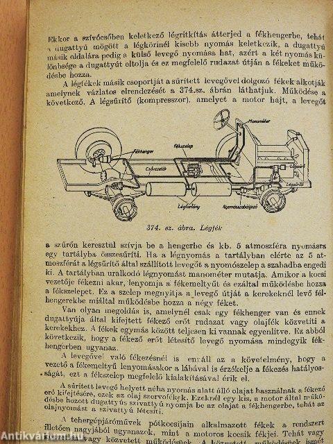 A gépkocsik szerkezete és kezelése