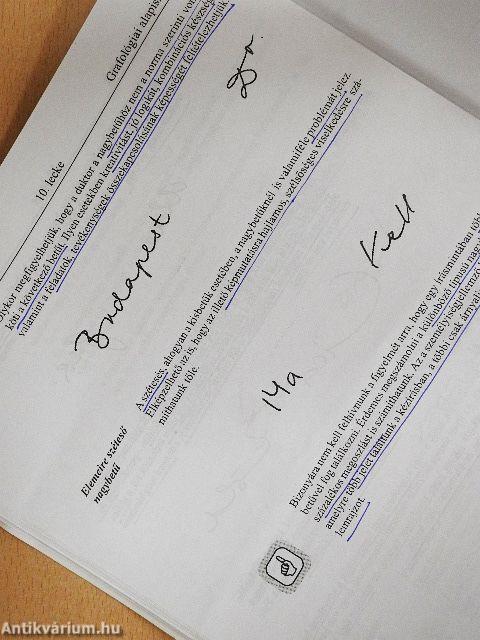 Grafológiai alapismeretek 9-10. lecke