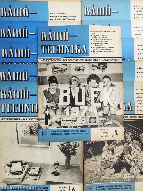 Rádiótechnika 1974. (nem teljes évfolyam)