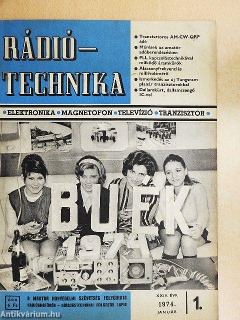 Rádiótechnika 1974. (nem teljes évfolyam)