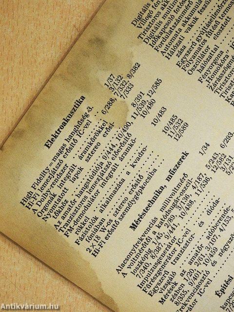 Rádiótechnika 1974. (nem teljes évfolyam)