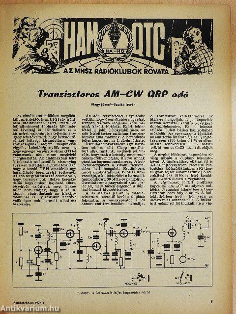 Rádiótechnika 1974. (nem teljes évfolyam)