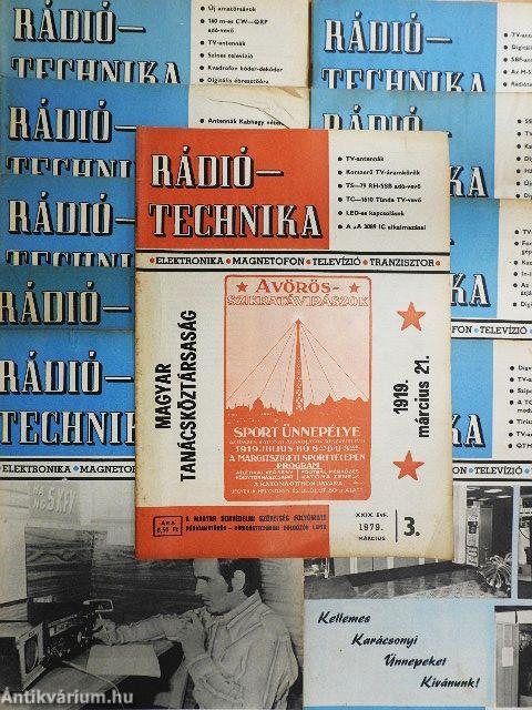 Rádiótechnika 1979. (nem teljes évfolyam)