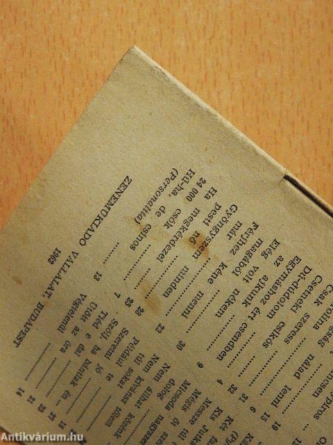 Válogatott dalszövegek 44-45.