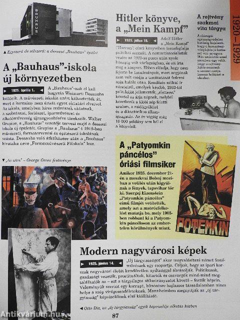 A 20. század évről évre