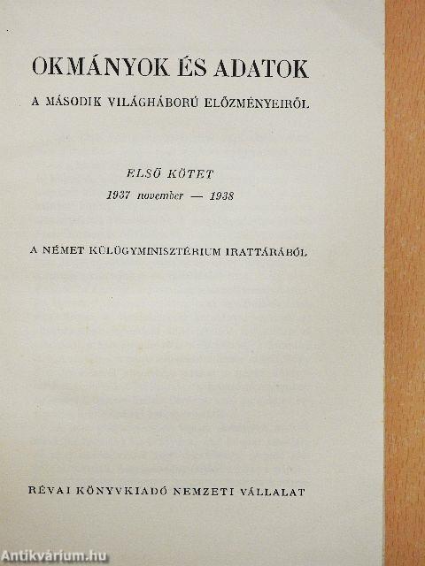 Okmányok és adatok I-II.