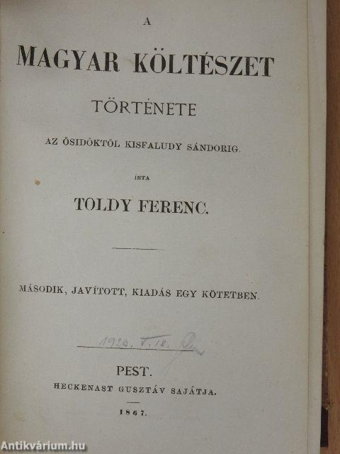 A magyar költészet története I-II.