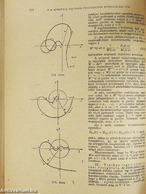 Műszaki matematikai gyakorlatok B. IV.
