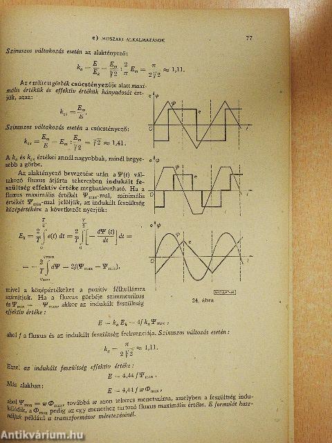 Műszaki matematikai gyakorlatok A. V./1.