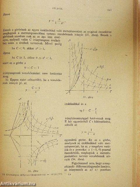 Műszaki matematikai gyakorlatok B. VII.