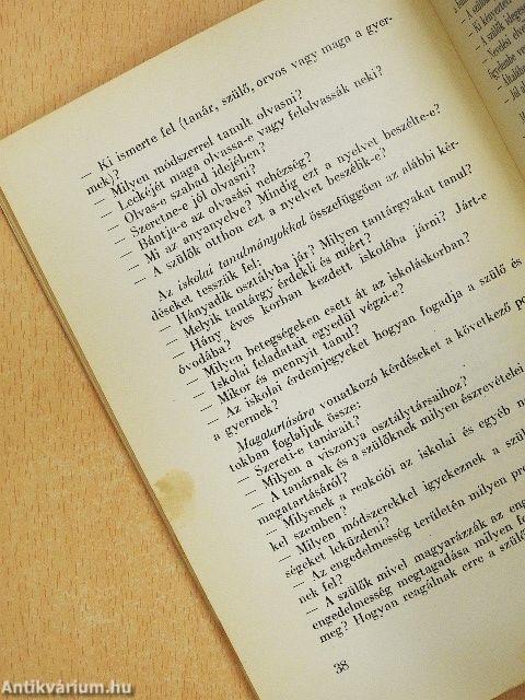 Gyermekek olvasászavarai 