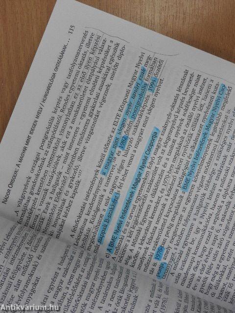 A magyar mint idegen nyelv/Hungarológia