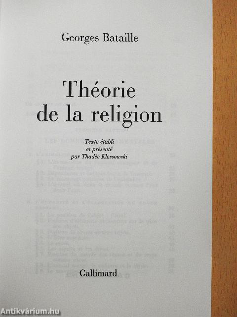 Théorie de la religion