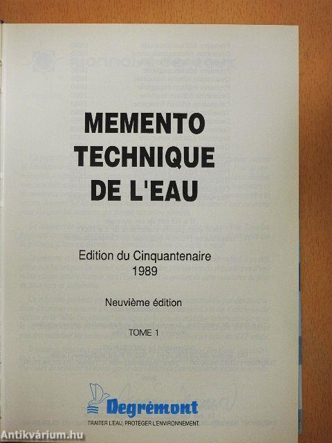 Memento technique de l'eau 1-2.
