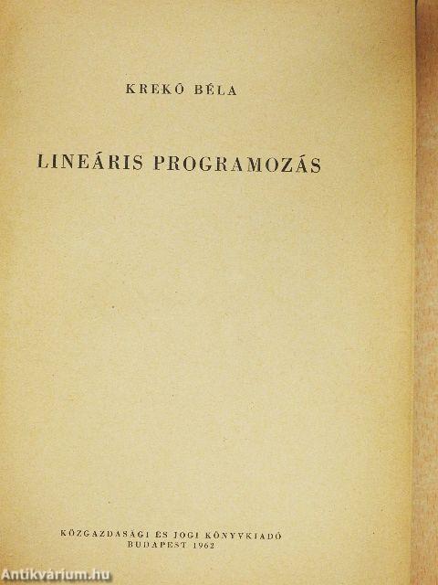 Lineáris programozás
