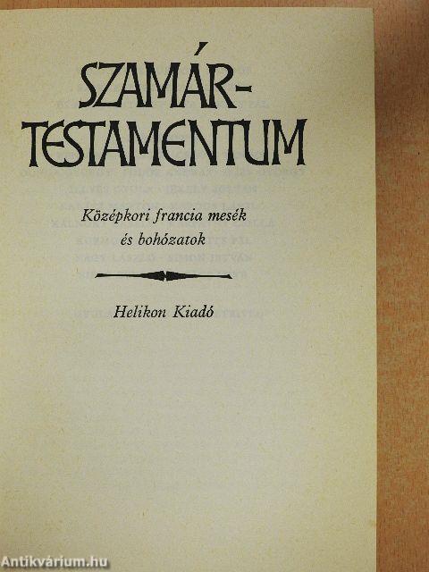 Szamártestamentum