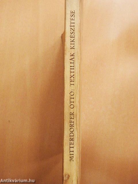 Textiliák kikészítése