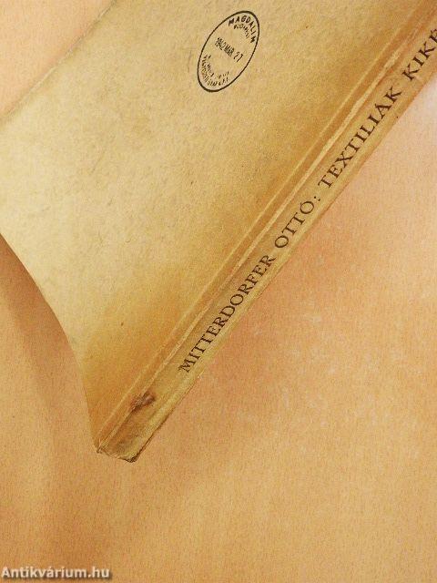 Textiliák kikészítése