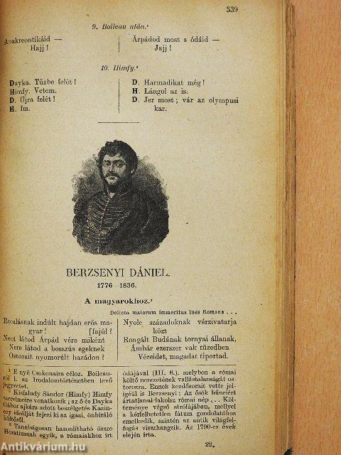 A magyar nemzeti irodalom történeti ismertetése I-II.