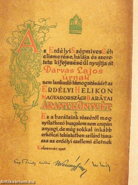 Az Erdélyi Helikon magyarországi barátainak Aranykönyve 1937