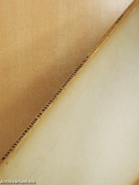 Műszaki matematikai gyakorlatok A. VI.