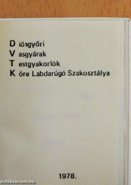 DVTK (minikönyv)