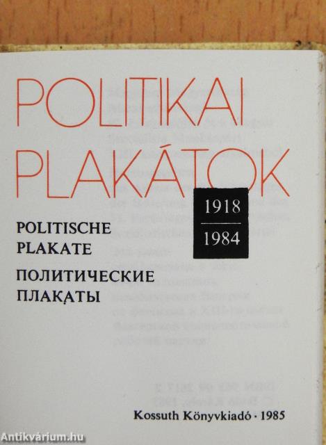 Politikai plakátok 1918-1984 (minikönyv) (számozott)