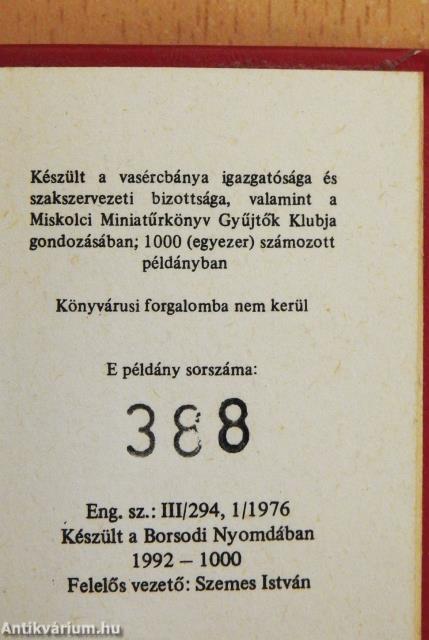 Rudabánya (minikönyv) (számozott)