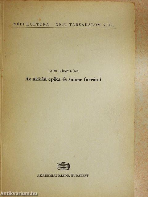 Az akkád epika és sumer forrásai
