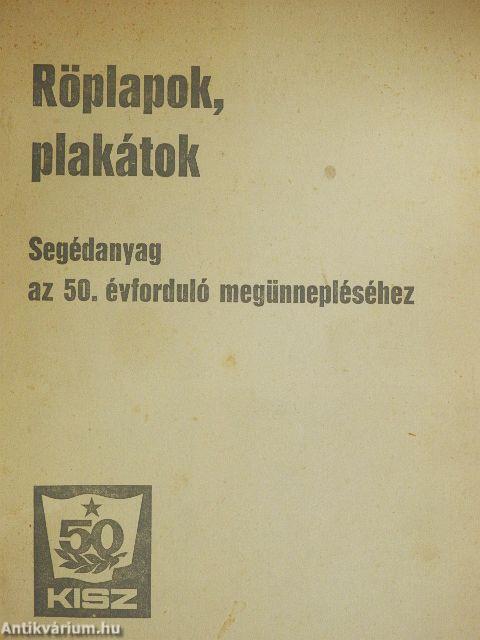 Röplapok, plakátok