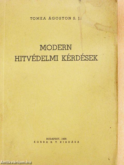 Modern hitvédelmi kérdések