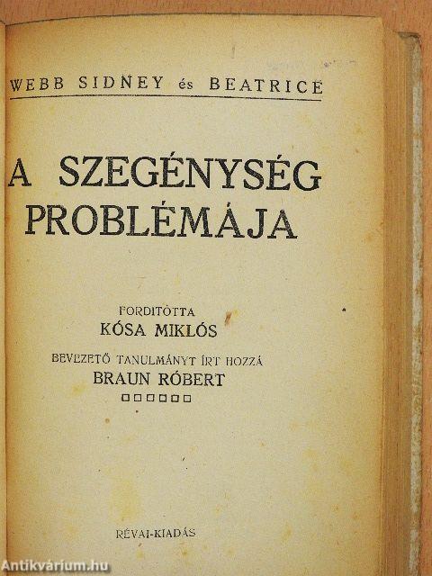 A szegénység problémája